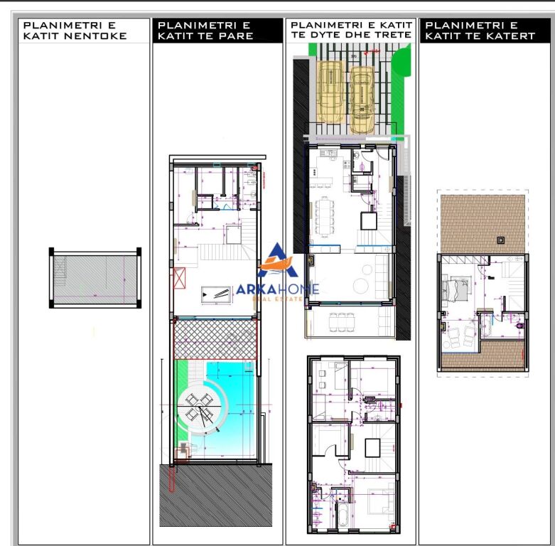 VILLA CON PISCINA 4 PIANI IN VENDITA "KODRA E DIELLIT 1" 830.000 EURO