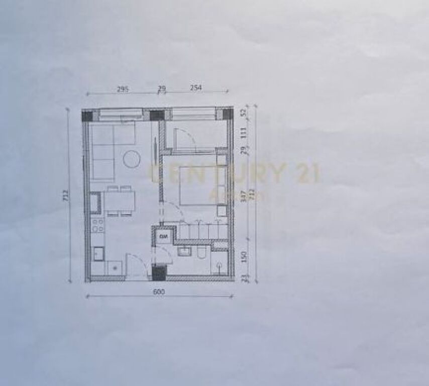 Shitet Apartament 1+1