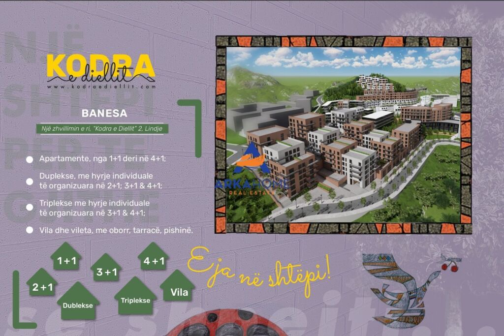 VILLA CON PISCINA 3 PIANI IN VENDITA "KODRA E DIELLIT 2" 925.000 EURO