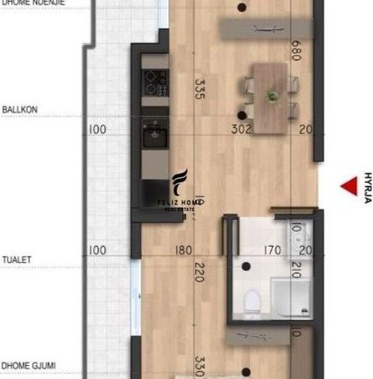 FOR SALE APARTMENT 1+1 MALI ROBIT DURRES 83,000 EURO FH-66150