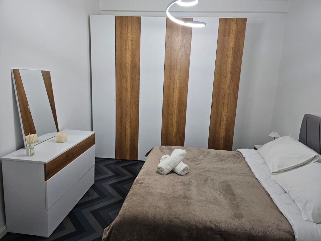 Bllok - 1+1 Modern for rent at Xheko Imperial 60,000 leke 2 rents required First and a guarantee Agencies do not contact