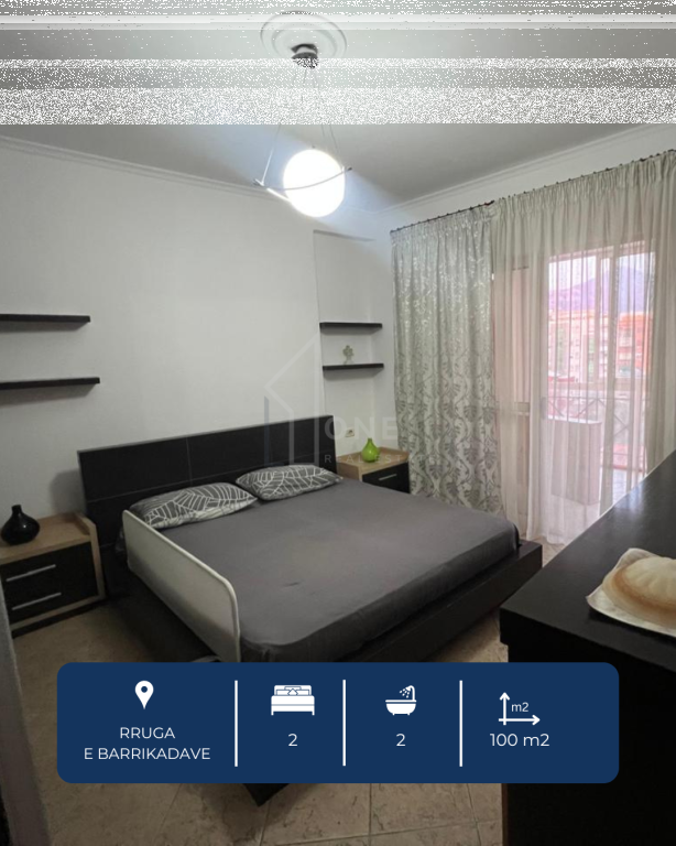 Appartamento 2+1+2 balconi in affitto, Tirana