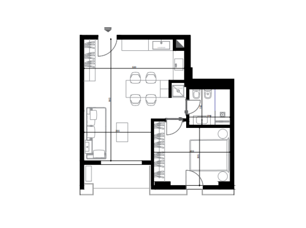 Apartament 1+1 në shitje – River Side Residence (VR111)