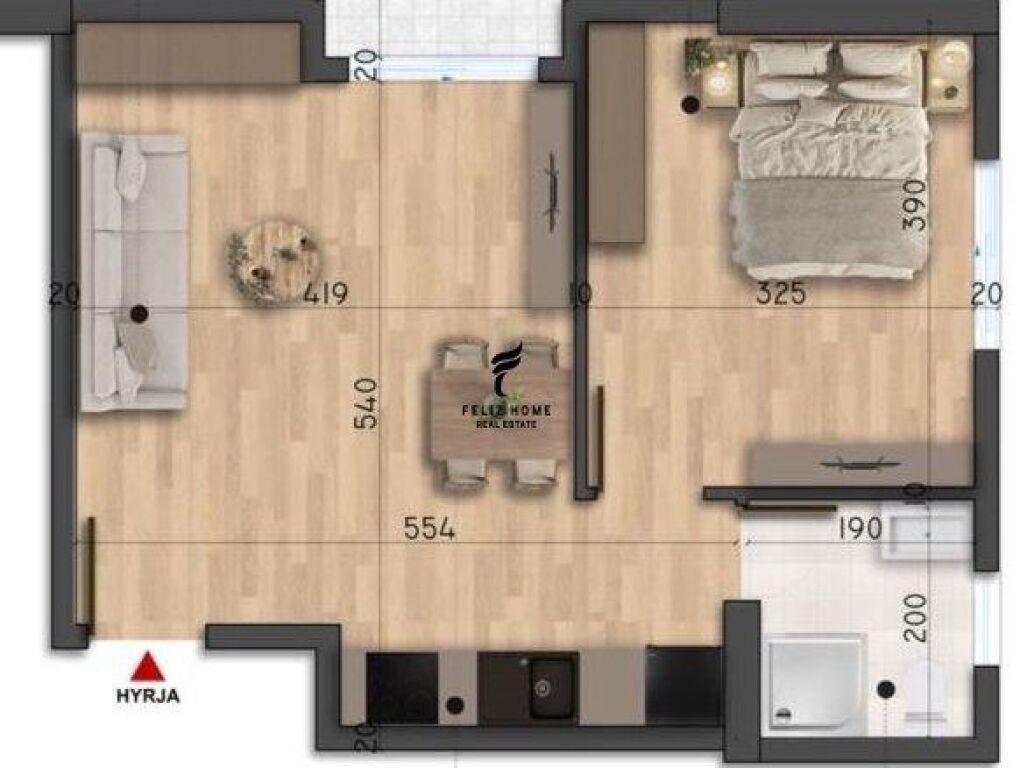 FOR SALE APARTMENT 1+1 MALI ROBIT DURRES 65,000 EURO FH-66157