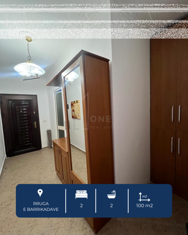 Appartamento 2+1+2 balconi in affitto, Tirana