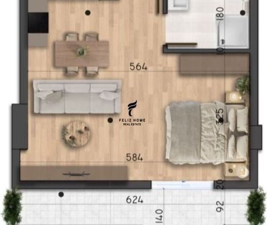 SHITET GARSONIRE 44 M2 MALI ROBIT DURRES 53.500 EURO FH-66155
