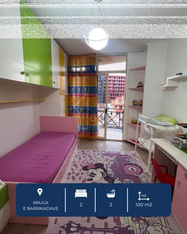 Appartamento 2+1+2 balconi in affitto, Tirana