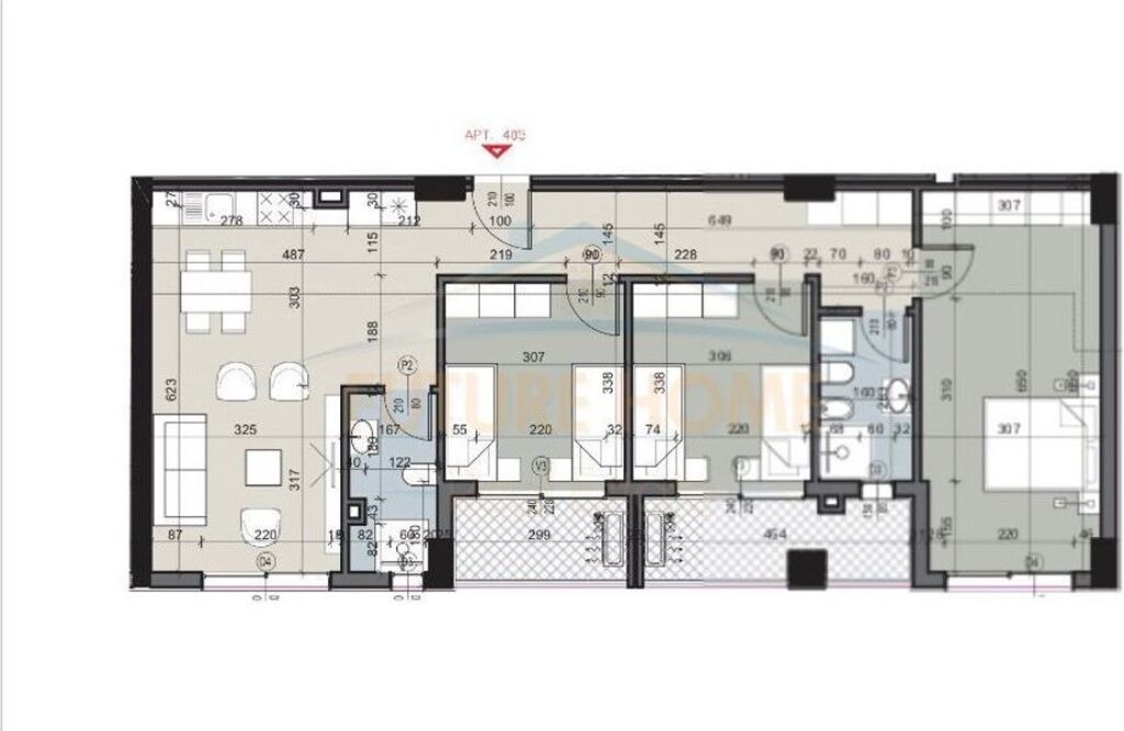 Shitet, Apartament 3+1+2 Poste Parkimi, Selite kompleksi Euro 3D