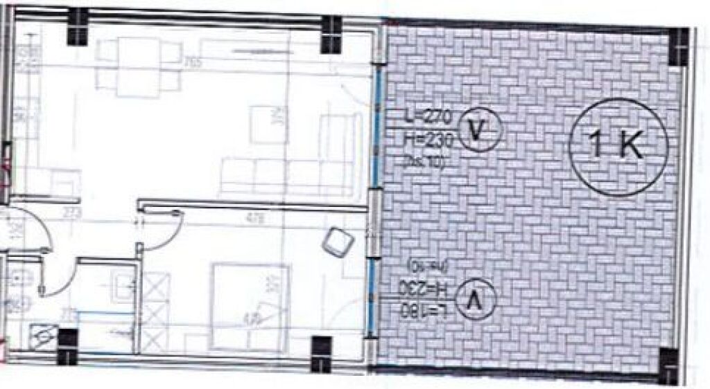 3+1 apartment for sale on Elbasanit street