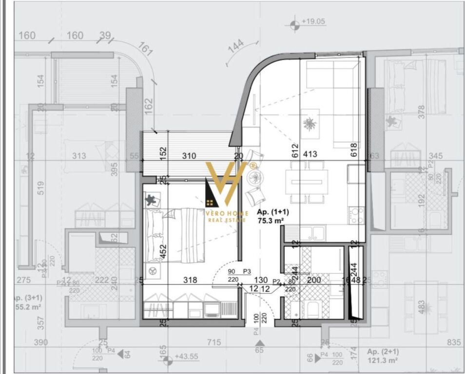 IN VENDITA APPARTAMENTO 1+1+BLK ALLA PORTA DEL BAZAAR, CENTRO 240.000 EURO