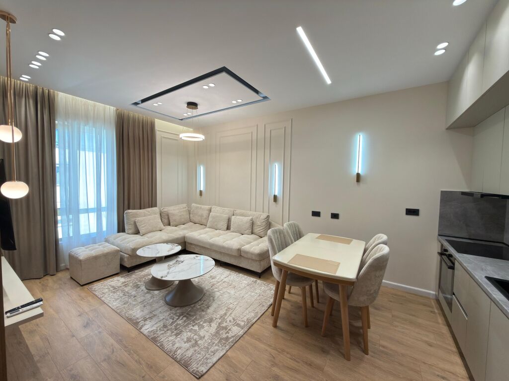 We rent out a 1+1 apartment + Parking space on Faik Konica Street!