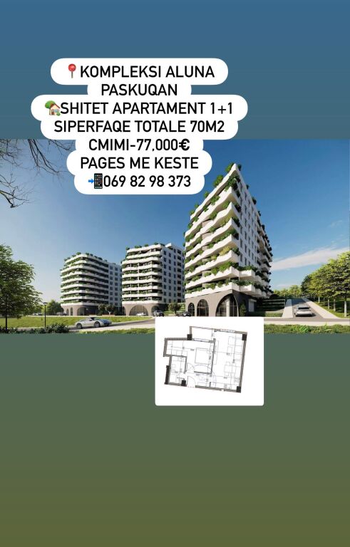 Paskuqan Shitet Apartament 1+1