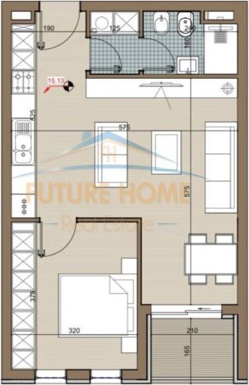 In vendita, Appartamento 1+1, Riviera Residence, Kamëz.