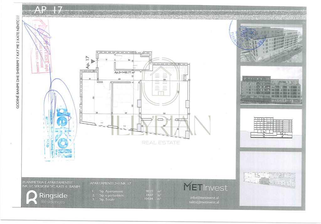 Apartament 2+1 për shitje në Paskuqan – Kompleks modern, fazë ndërtimi