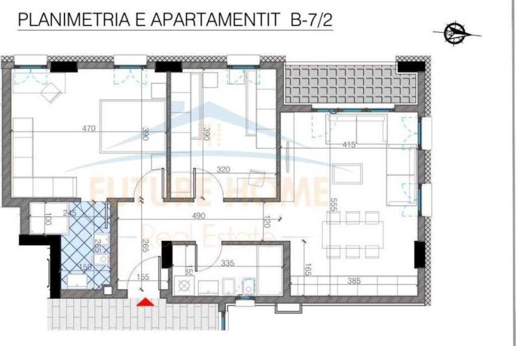 Shitet apartament 2+1+2 , Trio Tower Don bosko