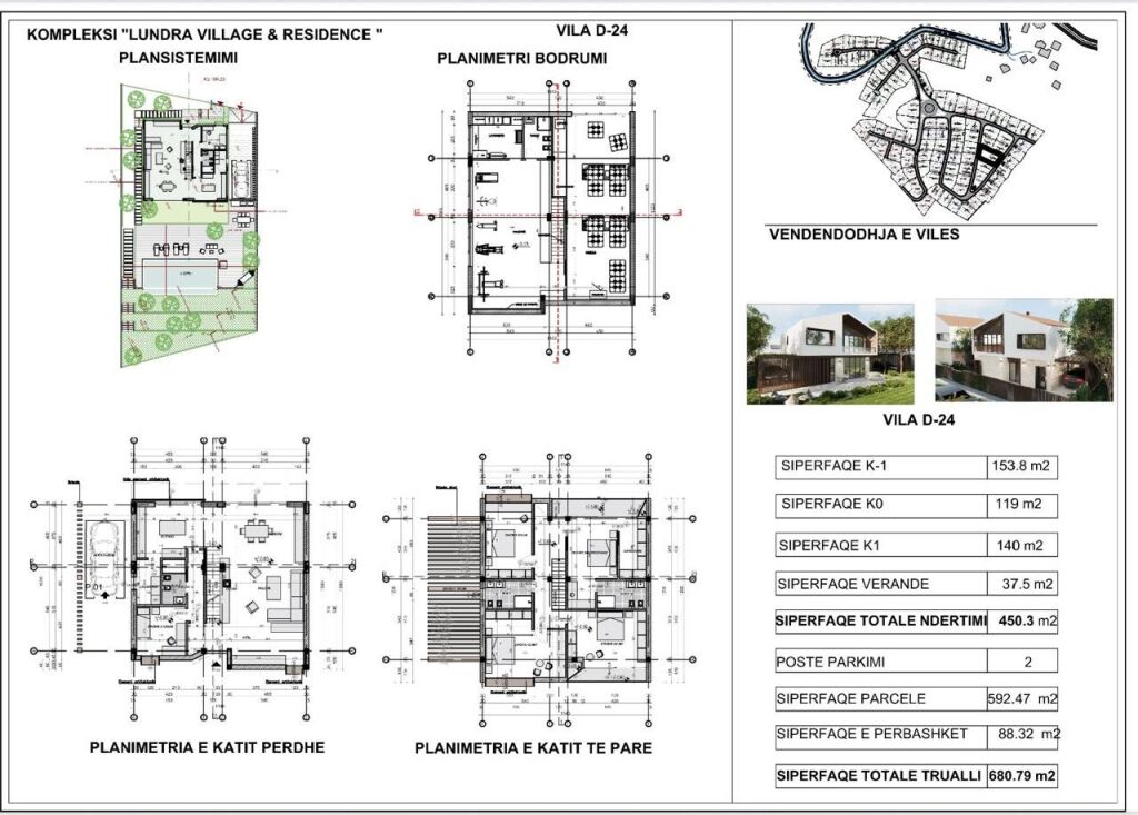 Shitet Vilë Luksoze me Pishinë 4+1 – Lundër Village &amp; Residence