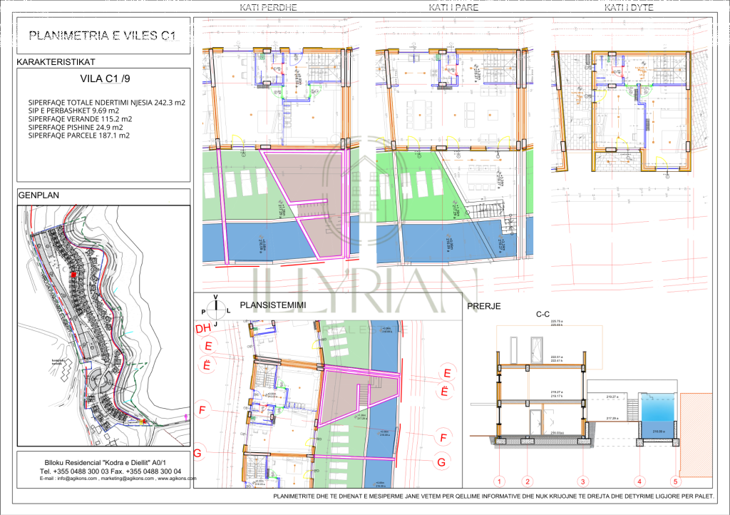 Villa moderna di lusso con piscina privata nel complesso residenziale Kodra e Diellit!