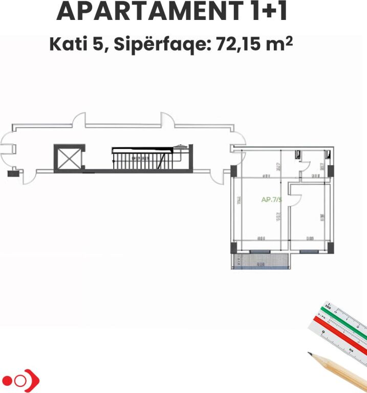 Shitet apartament 1+1 ,Golem , Durres