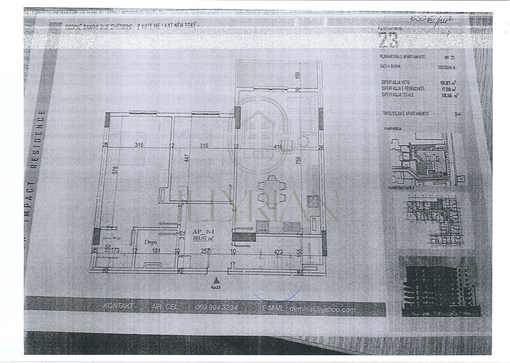 Appartamento 2+1 moderno a Kamëz, nuovo progetto in costruzione