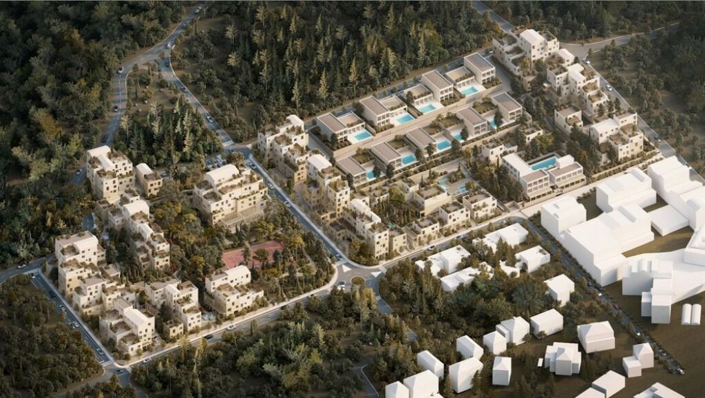 🏡 Shitet apartament 1+1 me oborr te Square Village Dhermi