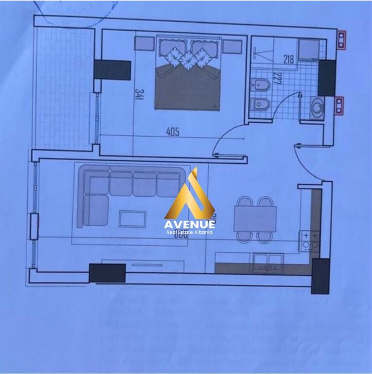 SHITET APARTAMENT 1+1 – MONARK REZIDENCE, PASKUQAN TIRANE