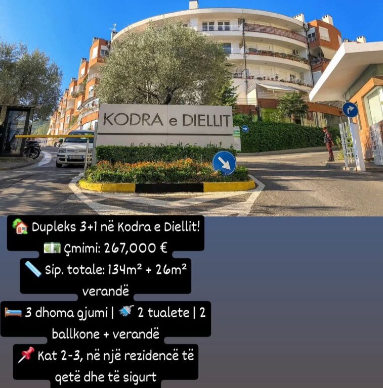 Duplex(3+1+2+verad)in vendita a Kodra DIELLIT 1