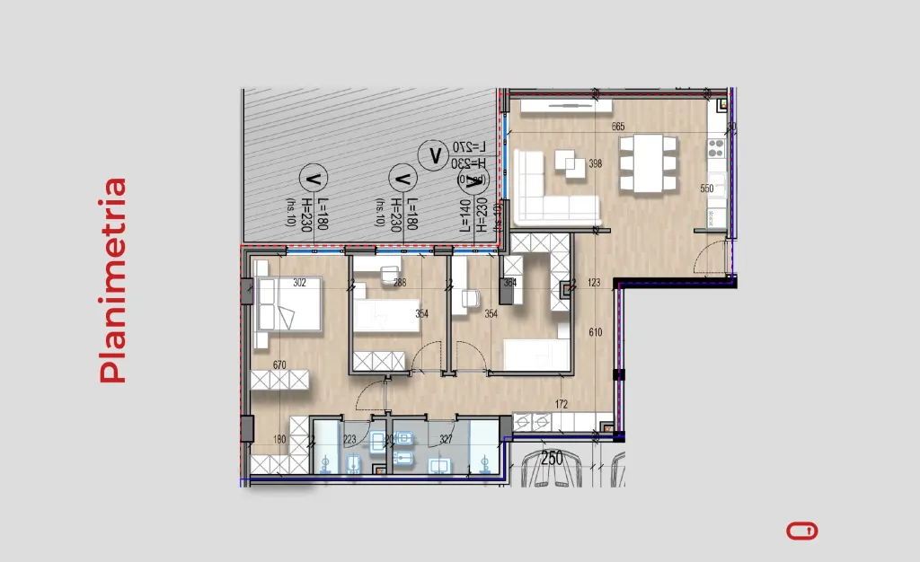 Appartamento 3+1 in vendita – Kodra e Diellit 2, Tirana