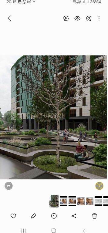 SHITET APARTAMENT 1+1 TE RIVER SIDE RESIDENCE,UNAZA E RE. 160,300 € Sip. Totale  89m2