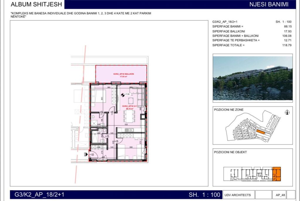 APARTAMENT 2+1 NE SHITJE