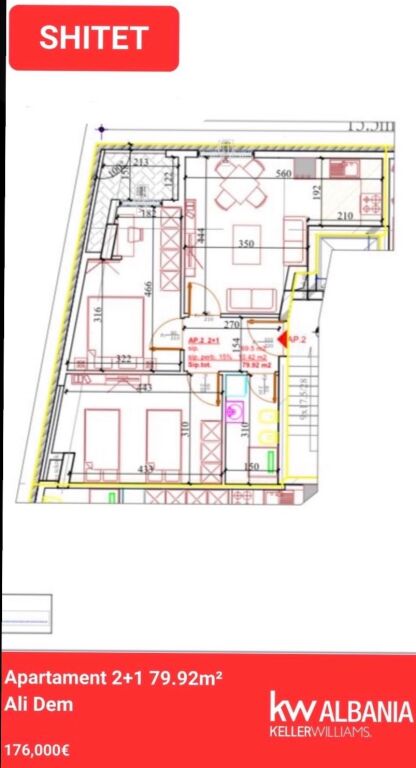 Appartamento 2+1 in Vendita Ali Dem