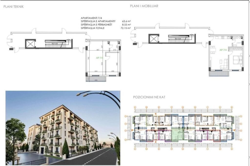 1070€/M2 ! SHITET APARTAMENT 1+1 NDERTIMI I RI PRANE HOTEL FLOWER, GOLEM !!!