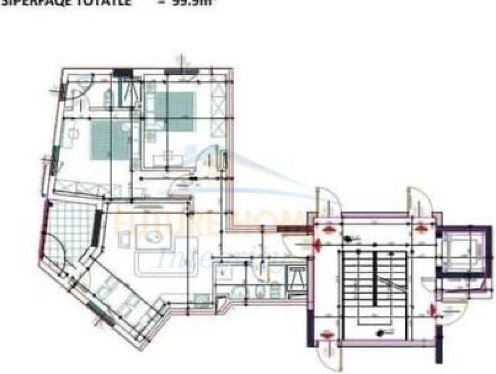 Shitet, Apartament 2+1+2+Post parkimi, Shkolla e Baletit, Tiranë.