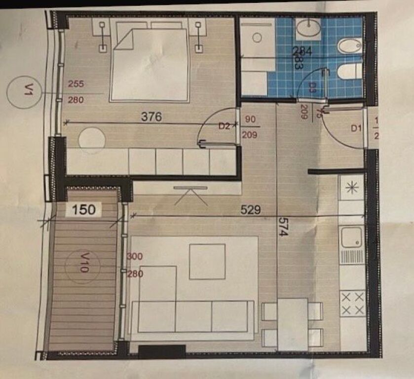 Apartament Ne Shitje 1+1 tek Rrethi i Shkozes (ID B110561) Tirane