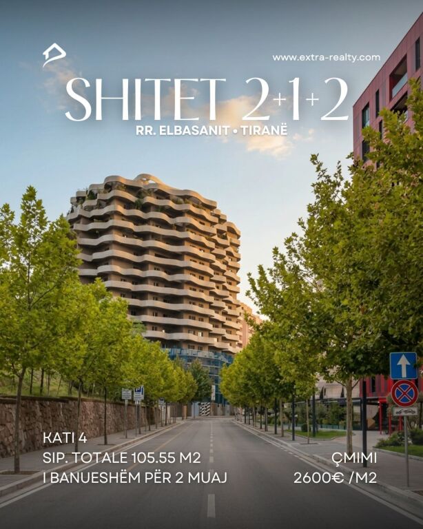 In vendita 2+1+2 – Via Elbasan (Vicino alla Scuola Economica)