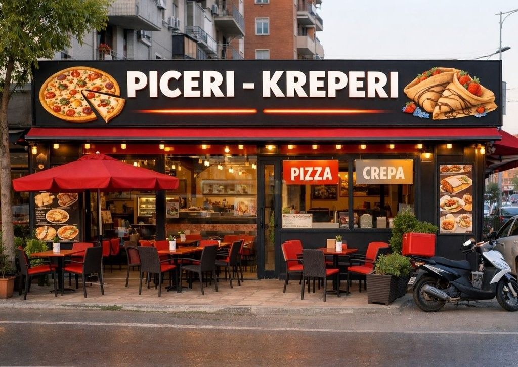 ACTIVE BUSINESS PIZZERIA-CREPERIE FOR SALE IN ASTIR BY THE ROAD NEAR THE ROUNDABOUT