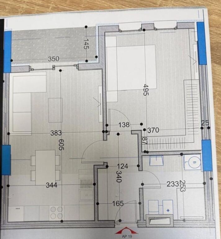 Apartment for sale 1+1 in Paskuqan