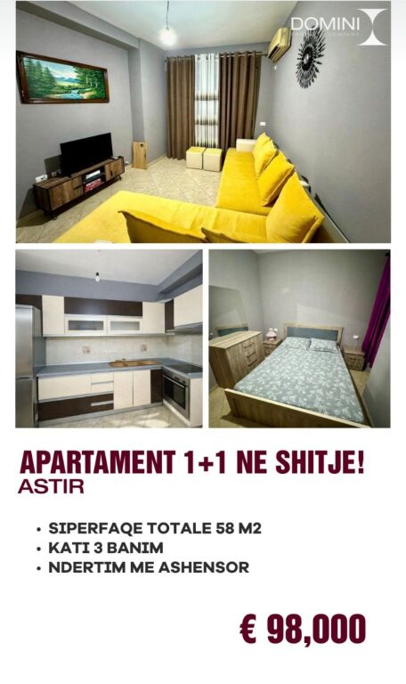 Apartament 1+1 Ne Shitje! 📍Astir prane bar Rotondo