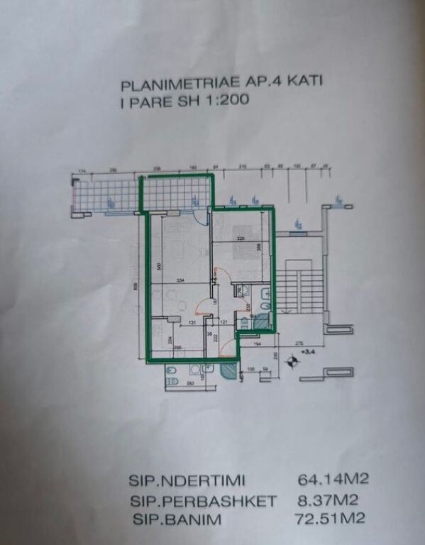Apartament 1+1 Për Shitje në Fresk, ME KREDI !