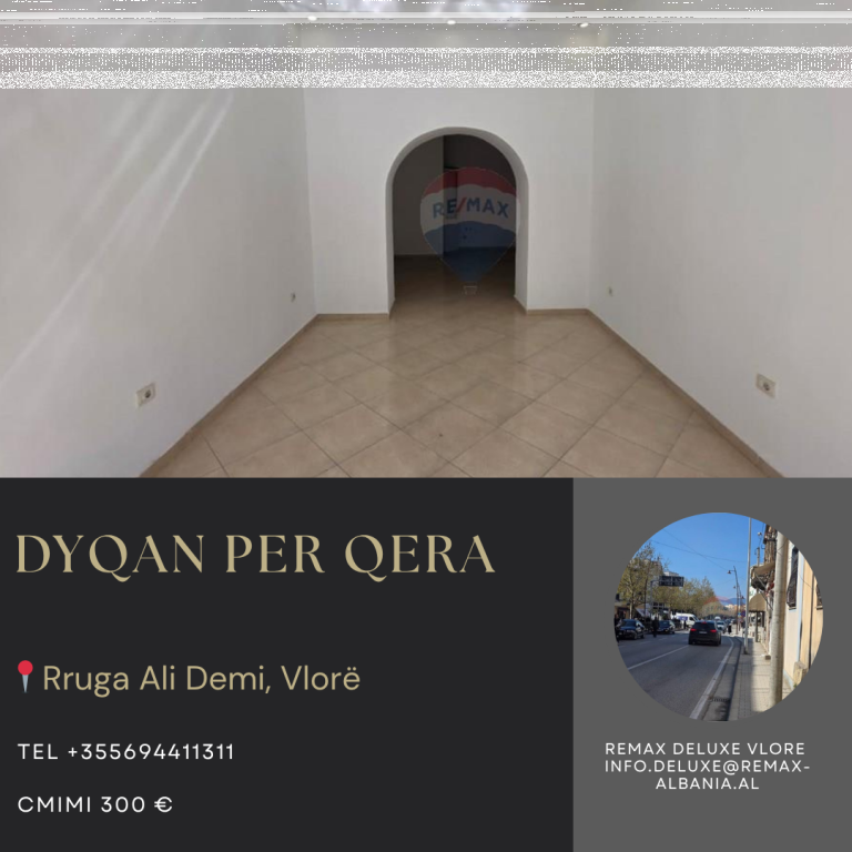 🏢 DYQAN ME QIRA – RRUGA ALI DEMI, VLORË