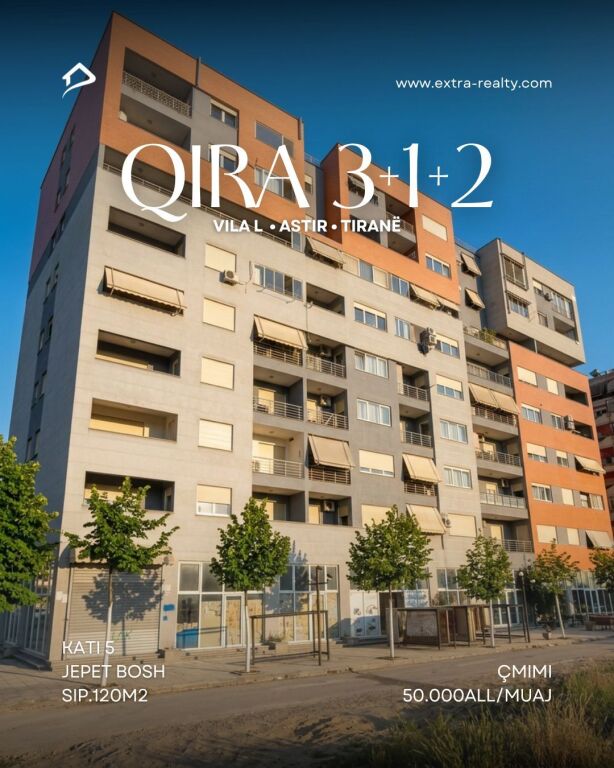 Apartment 3+1+2 for rent – Astir (near Vila L)