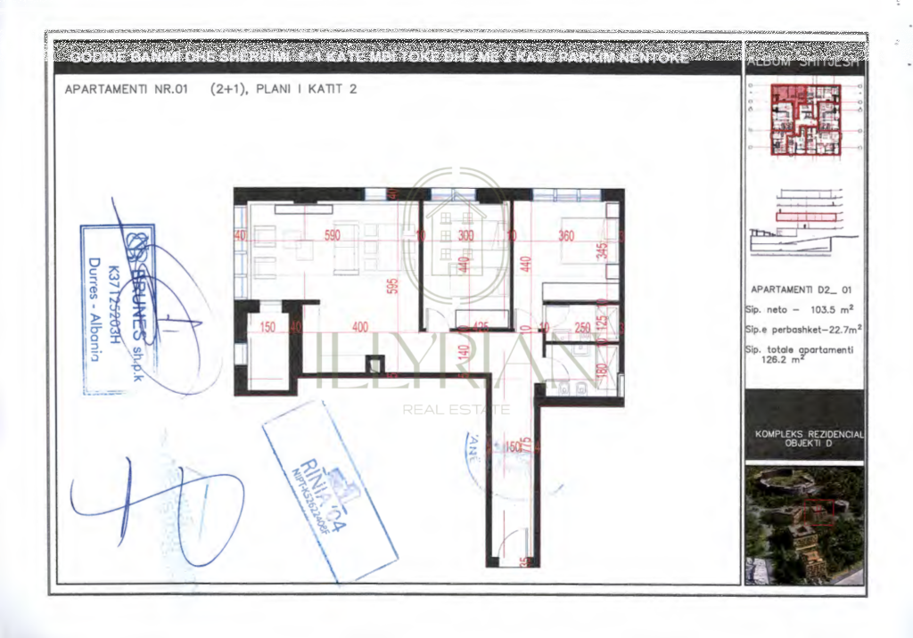 Apartament Luksoz 2+1 në shitje – Dhërmi, pranë detit