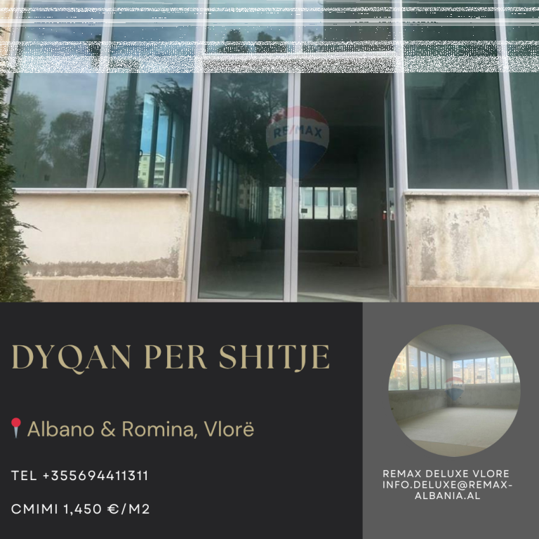 🏢 AMBIENTE COMMERCIALE IN VENDITA – ALBANO &amp; ROMINA, VLORË