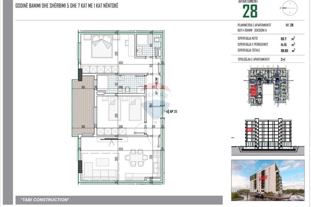 Apartament 2+1 te Paion Residence, Paskuqan!