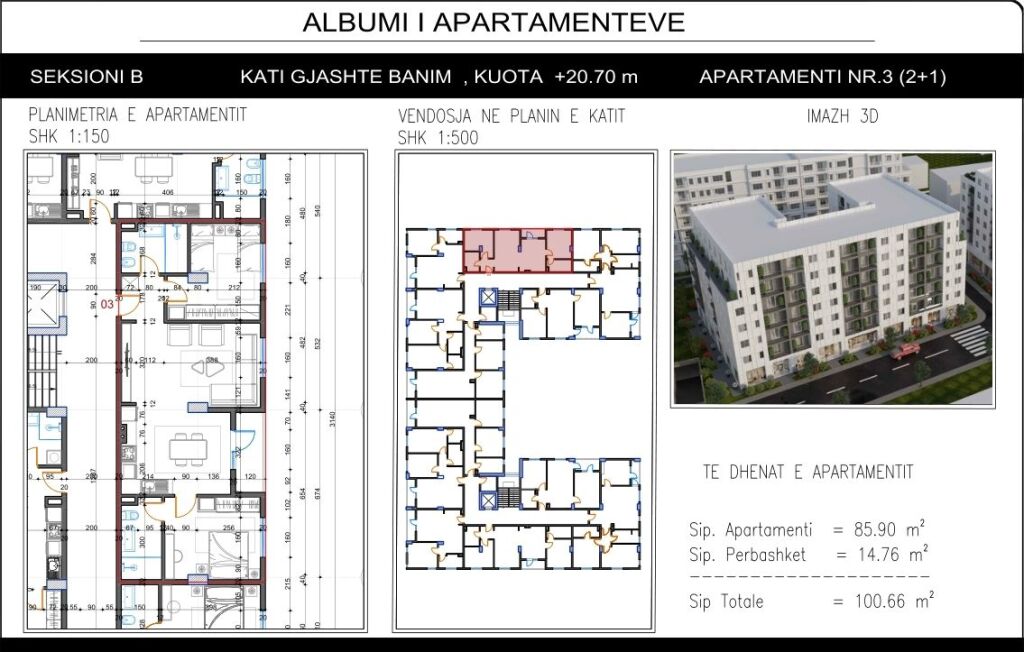 🏡 Apartament 2+1 – Kamez, Diamond White Power