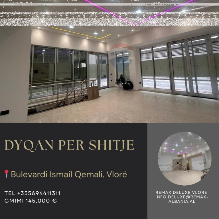 🏪 DYQAN PËR SHITJE – SHESHI ISA BOLETINI, VLORË