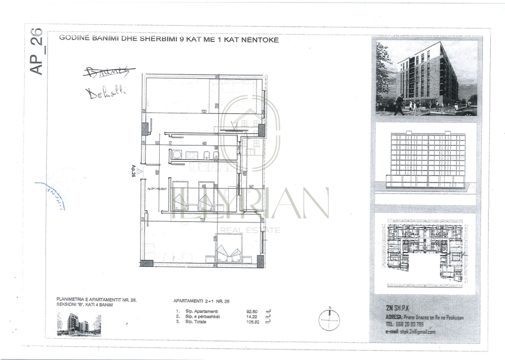 Apartament 2+1 për shitje në Paskuqan – Në fazë pllake, mundësi ideale investimi
