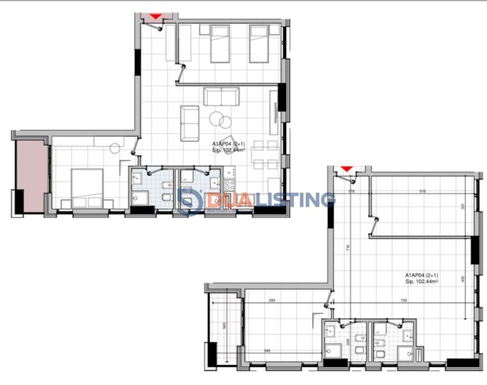 Shitet Apartament 2+1 tek Bulevardi i Ri