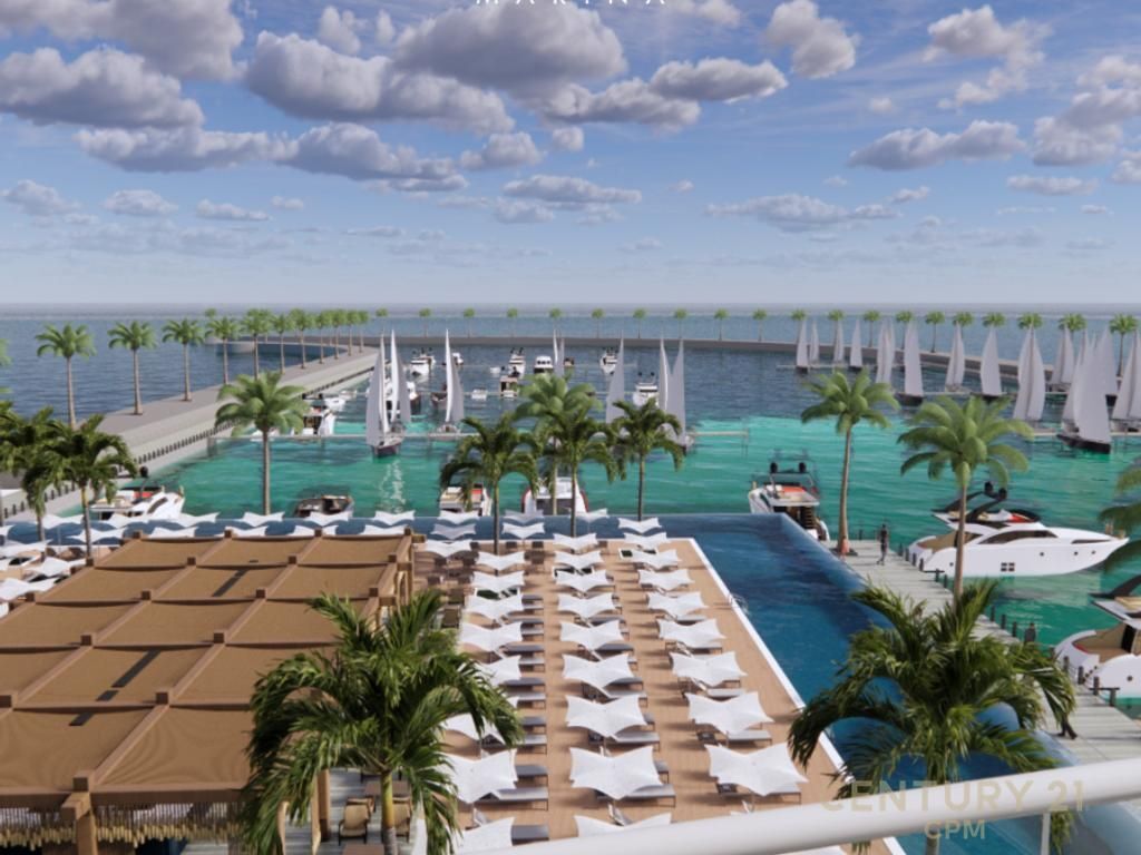 APARTAMENT 1+1 ME VERANDE TEK TURQUOISE MARINA,GJIRI I LALEZIT!