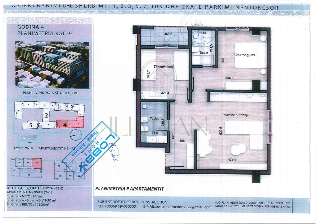 Apartment 2+1 for sale – Porcelain