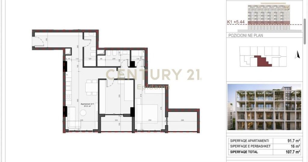 ESCLUSIVO ! Appartamento 2+1+2 in vendita - Residenza “Mes Pishave” Mali i Robit !!